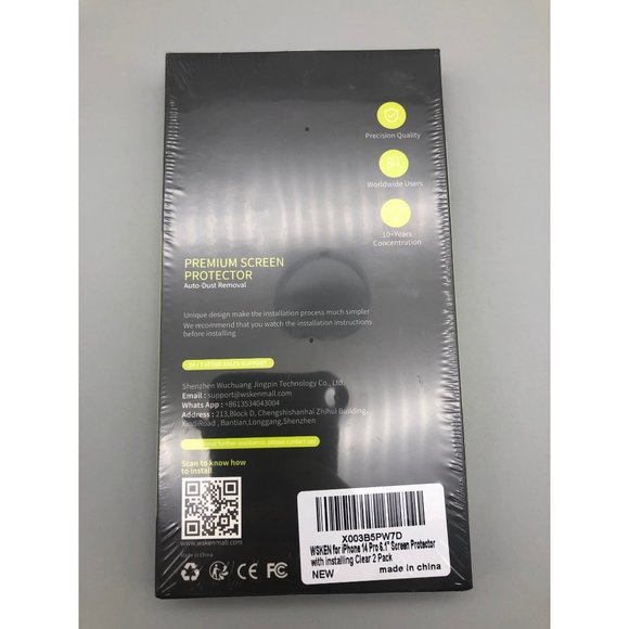 Screen Protector 6.1” for iPhone 14 pro Auto-Dust Removal Full Coverage Screen - Picture 2 of 6